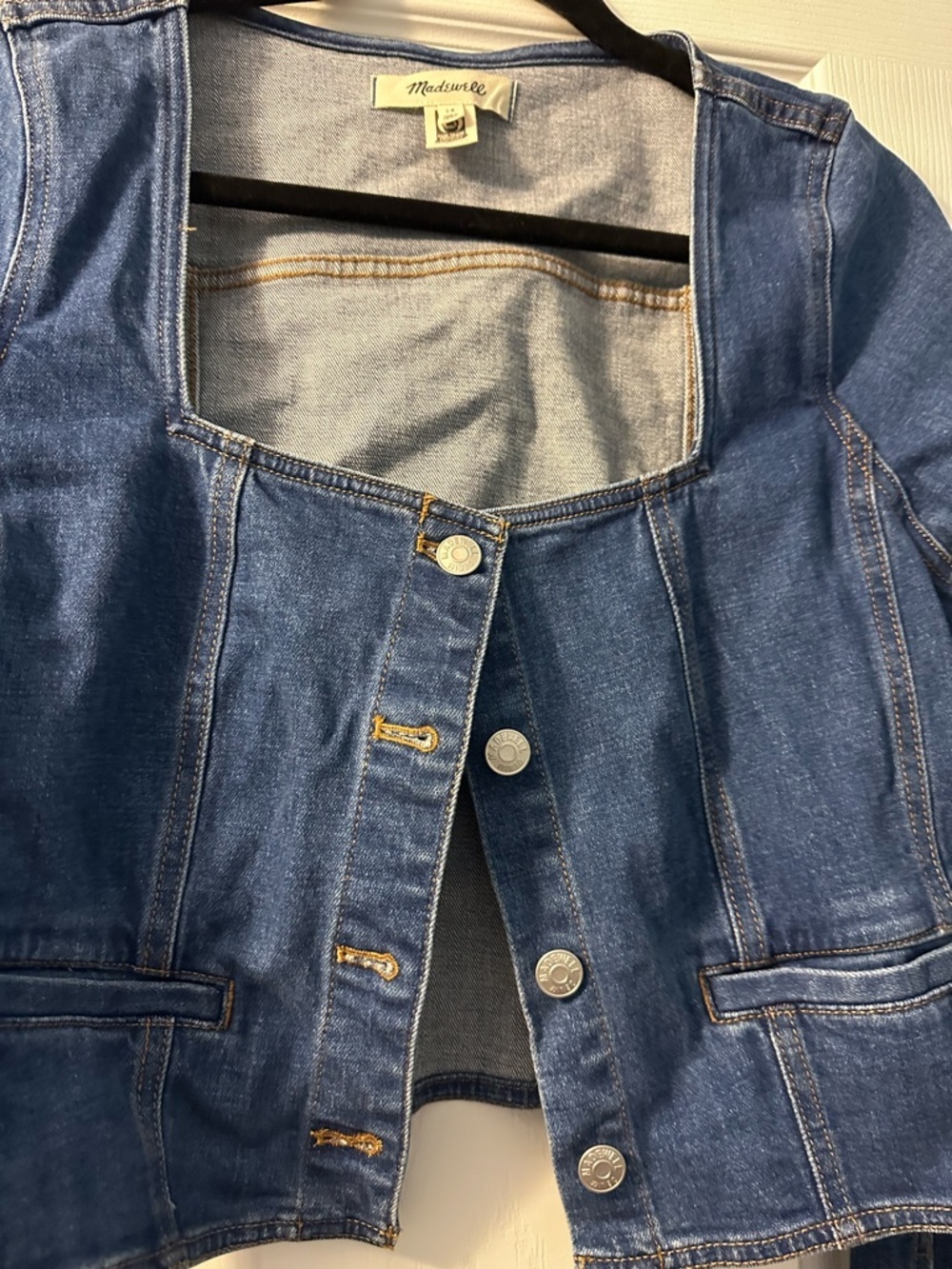 Madewell Jean Jacket Blue Plus 14 XL - Picture 4 of 5
